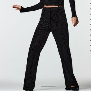 Zara Flared Velvet Pants - size Medium